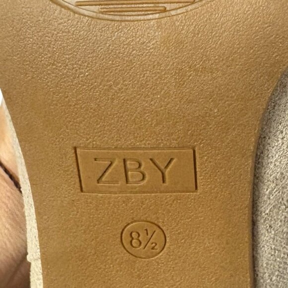 ZBY Brown Suede Ankle Booties Women’s 8.5 | Chunky Heel - Picture 10 of 11